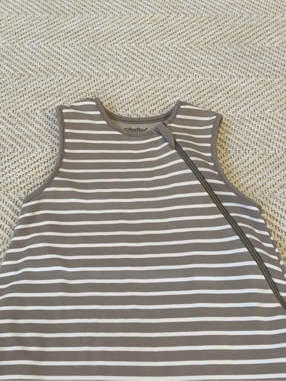 Woolino 4 Season Classic Wool & Organic Cotton Striped Sleep Sack 18-36 Months